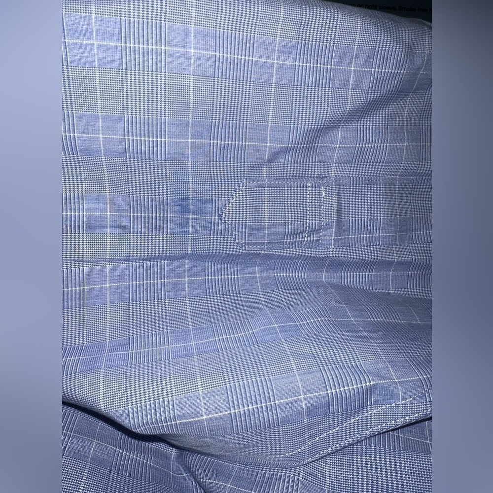 Brooks Brothers 346 Men 15.5 2/3 Regular Fit Non Iron Button Up Dress Shirt Blue - Picture 14 of 15